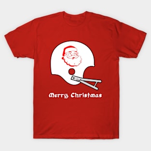 Santa Claus Retro Football helmet T-Shirt